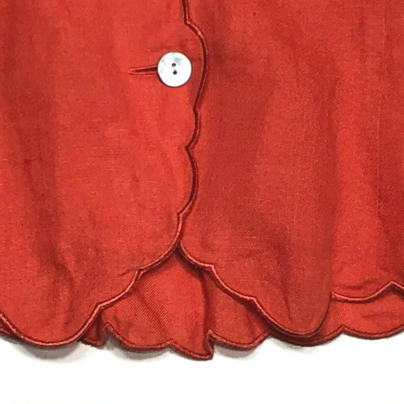 SOLD Talbots 10 Linen Sleeveless Blouse Top EUC - Picture 4 of 8